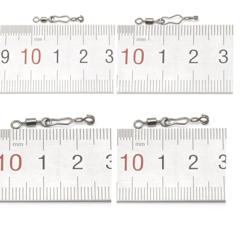 Clips de cambio rápido para pesca, acero inoxidable