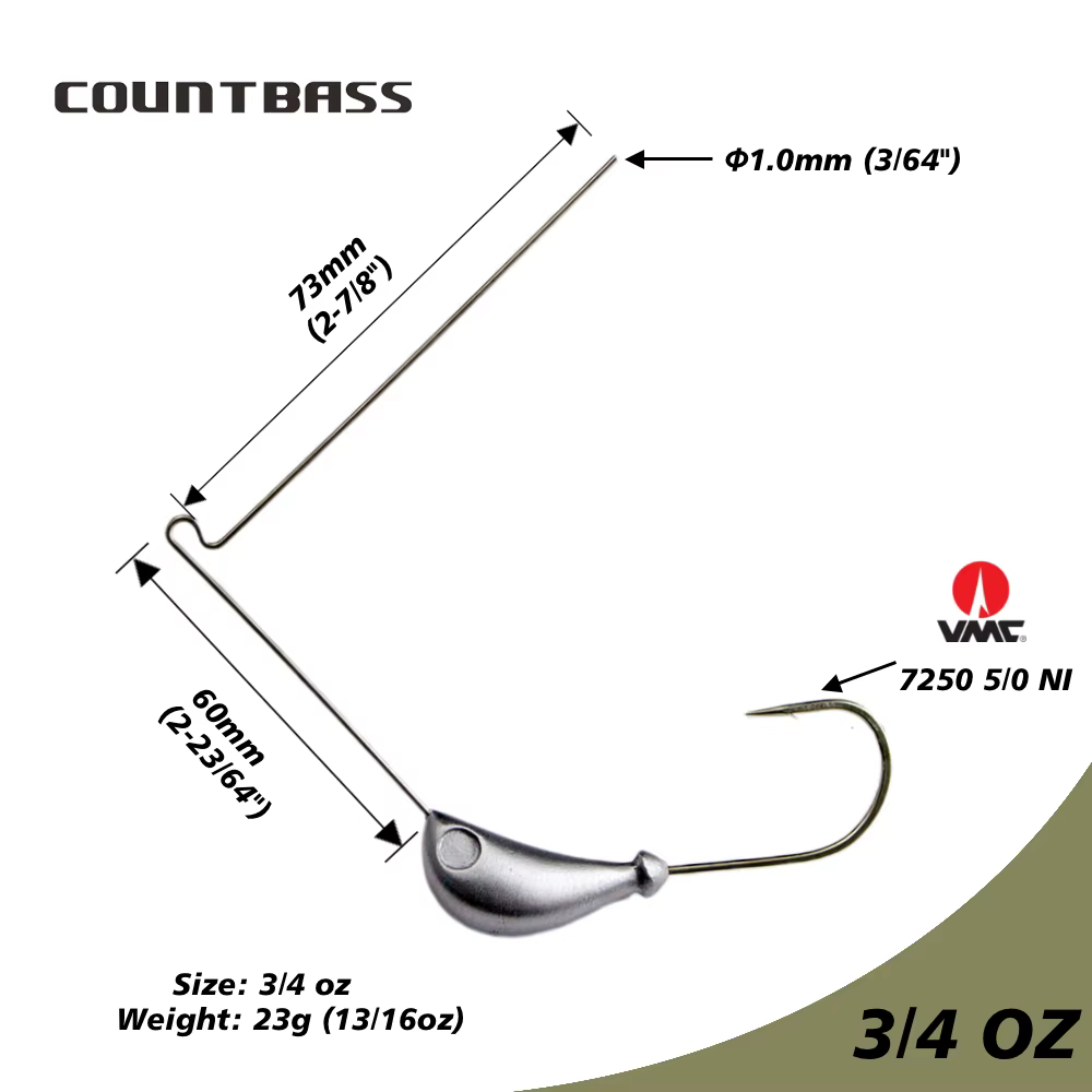VMC Countbass 7250 – Spinnerbait con paleta para agua dulce