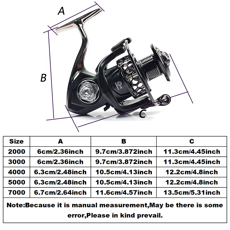 Carrete Giratorio MBLN Metal para Pesca Marina – Lanzamiento Larga Distancia - imagen 3