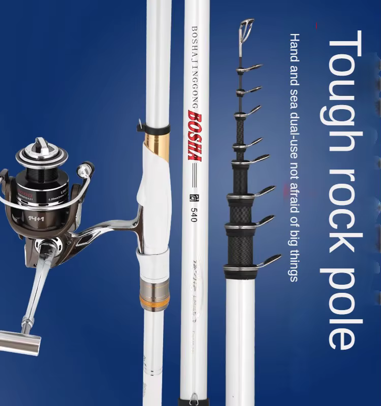 Caña ultraligera BOSHA 3 # de carbono para pesca en roca - imagen 2