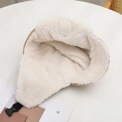 Sombrero de bombardero terciopelo antiviento protege oídos unisex