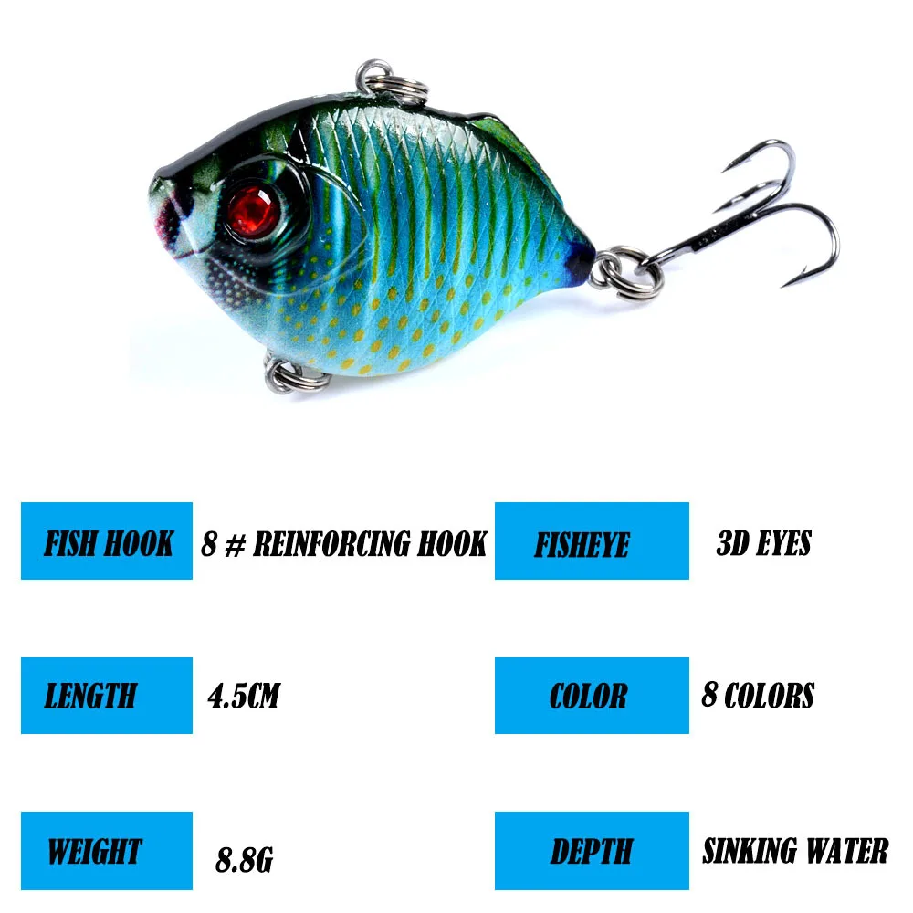 Señuelo de pesca VIB pintado para largo alcance y toda la capa - imagen 2
