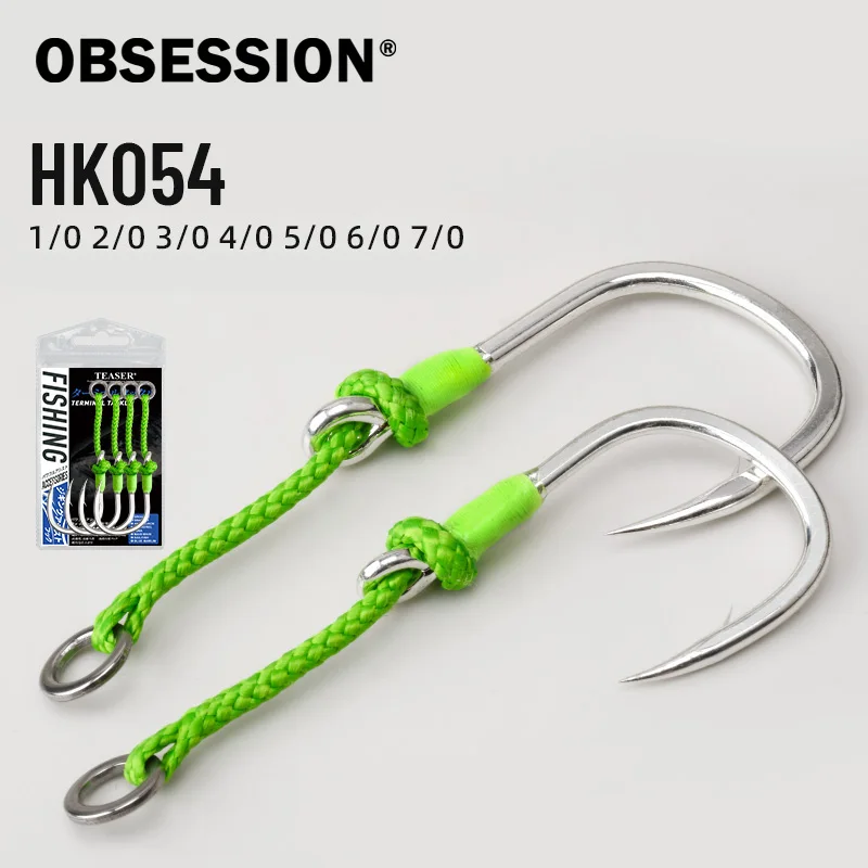 Obsession HK054 Anzuelo auxiliar de jigging para el mar – Acero alto - imagen 4