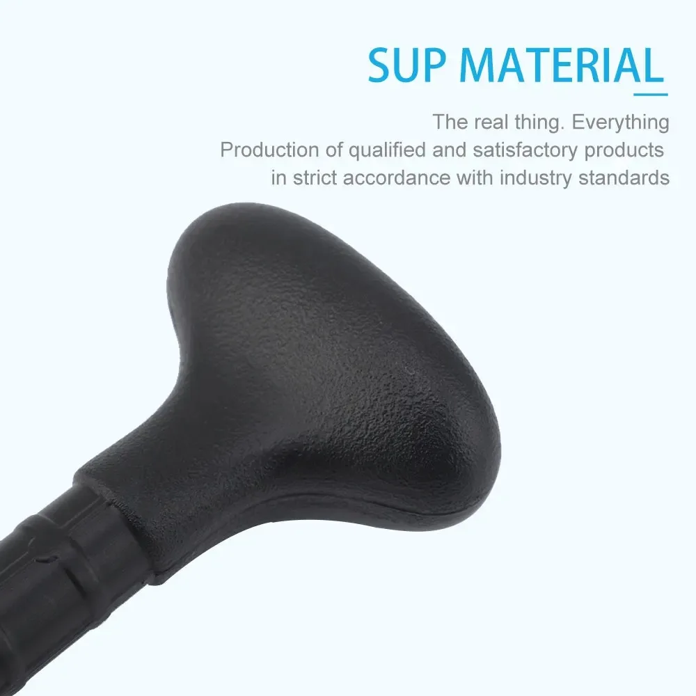 Empuñadura de remo PVC T antideslizante negra para cabeza de pala - imagen 2