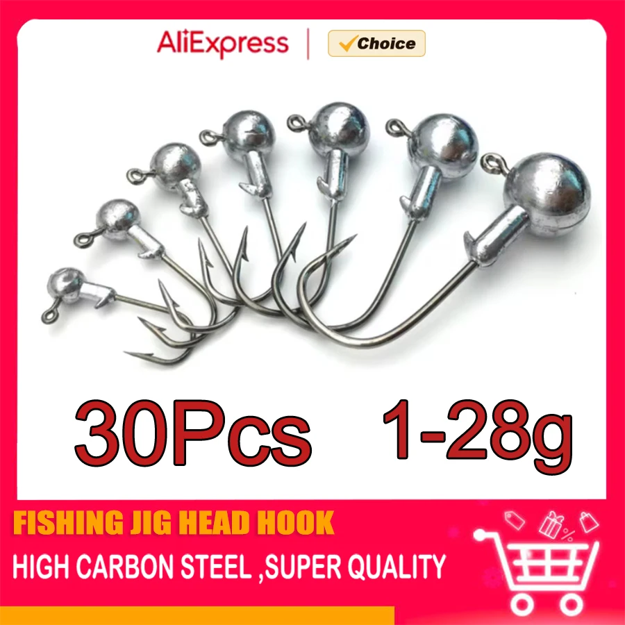 MrLurion Jig Head con anzuelo de cabeza redonda para vinilo - imagen 5
