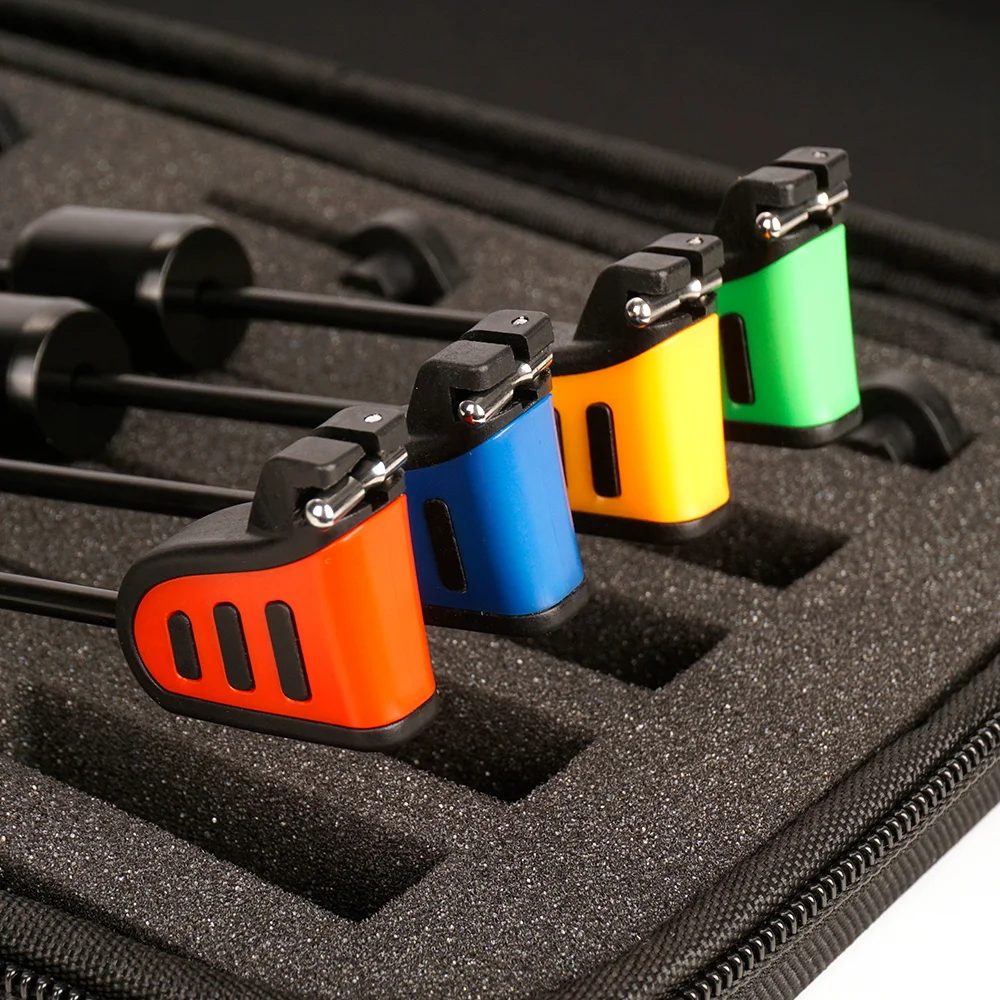 Indicadores de picada LED multicolor para carpa Hirisi con estuche - imagen 3