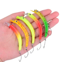Wobbler Crankbait flotante Minnow con anzuelo afilado para trucha