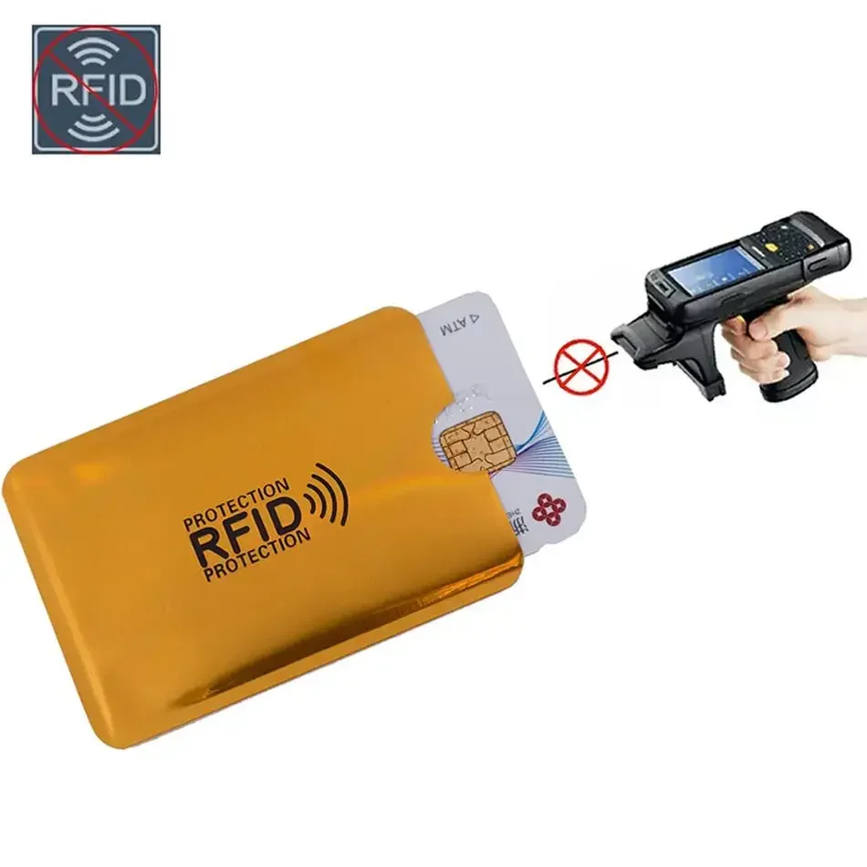 Cartera metálica antirrobo con protección RFID para tarjetas bancarias - imagen 5