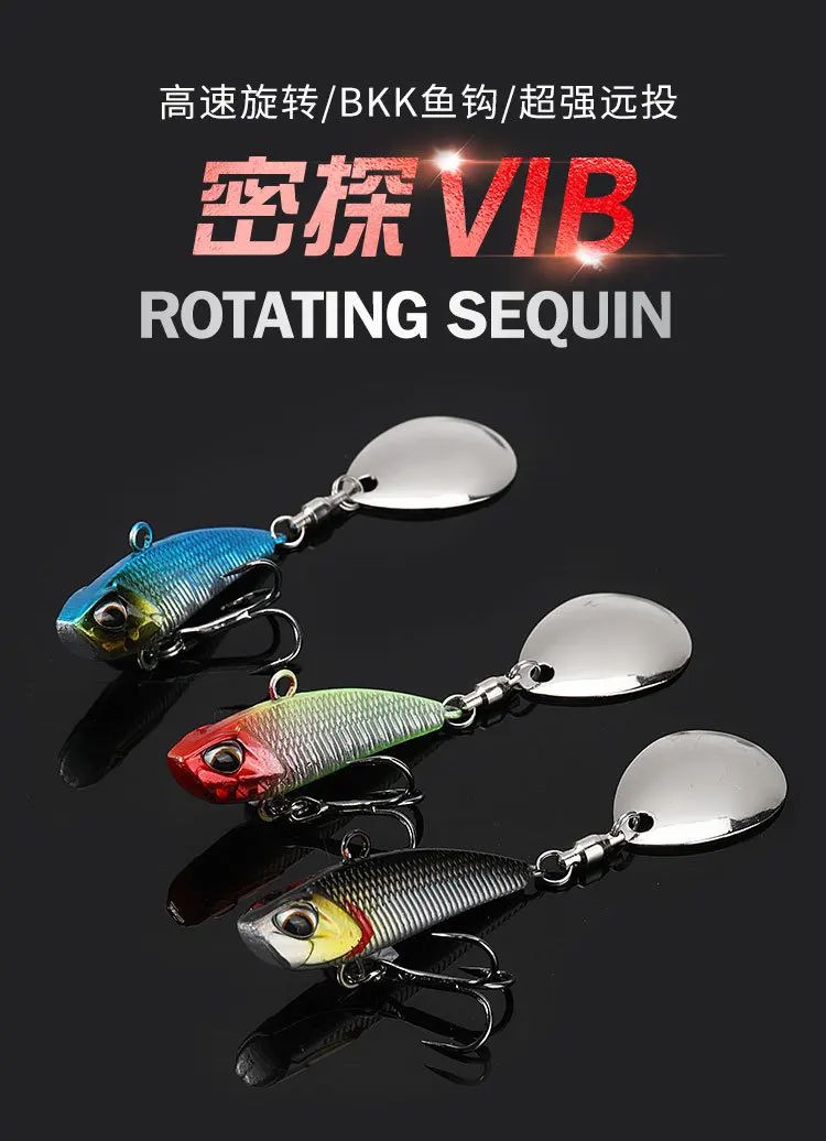 Señuelo vibrante 21g Original Metal VIB Spinner en acción