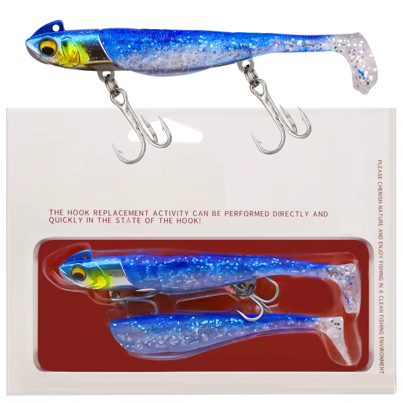 Jig Head Serpiente – Señuelo vinilo para pesca shore