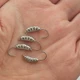 Anzuelos de tungsteno para pesca en hielo Jig Head con púas