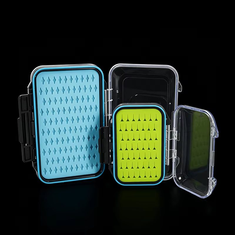 Caja de pesca ABS transparente impermeable doble cara junta silicona - imagen 4