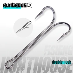 Anzuelos Dobles Hunthouse – Acero carbono compensación para vinilo