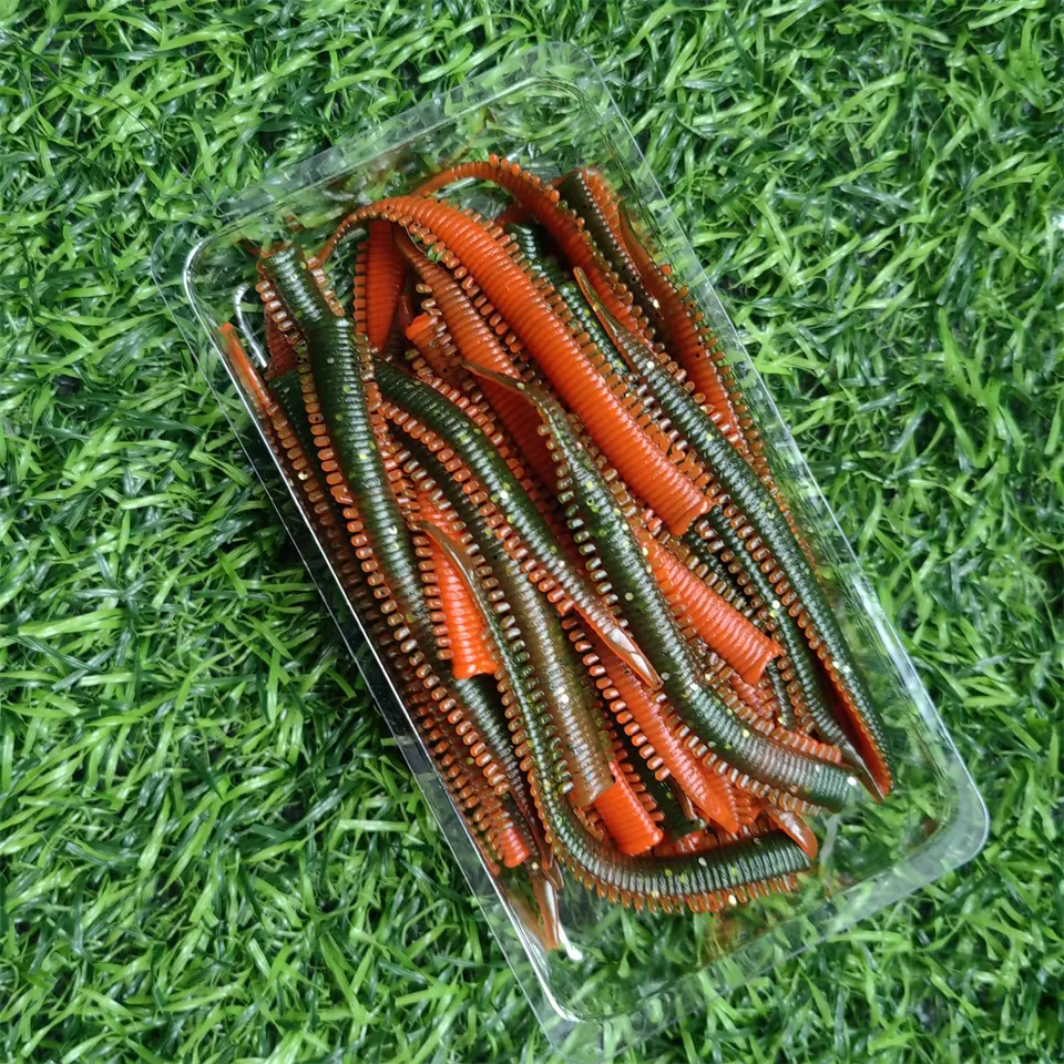 Señuelo de Lombriz Suave Swolfy – Cebo Blando de Fibra para Pesca - imagen 3