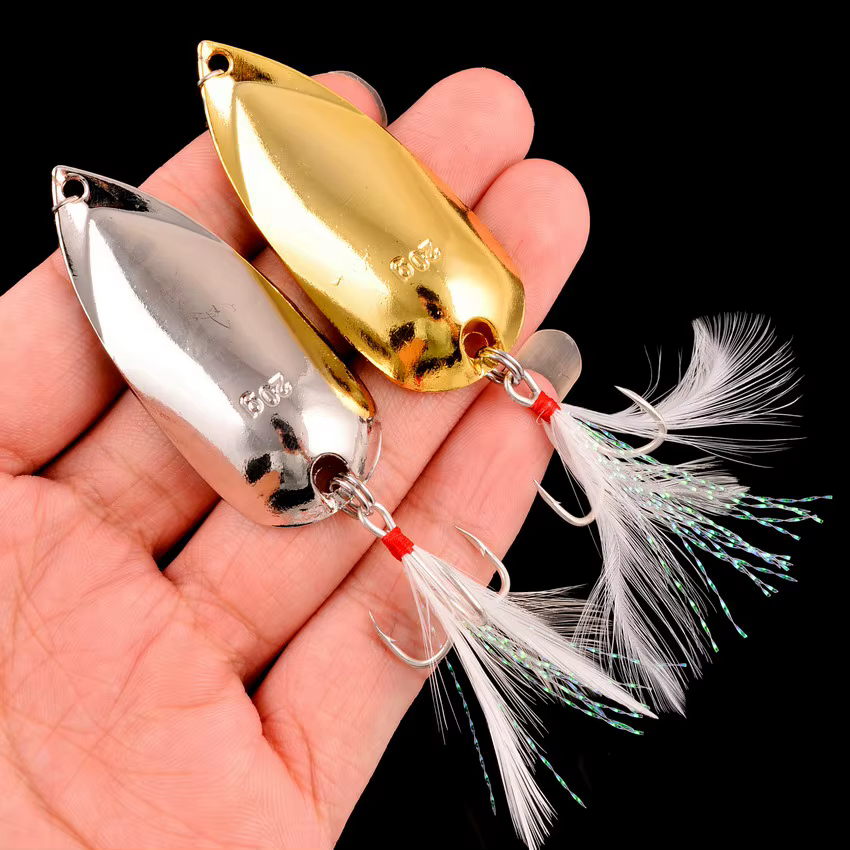 Señuelo Wobbler metálico – Acción oscilante para lubina - imagen 5