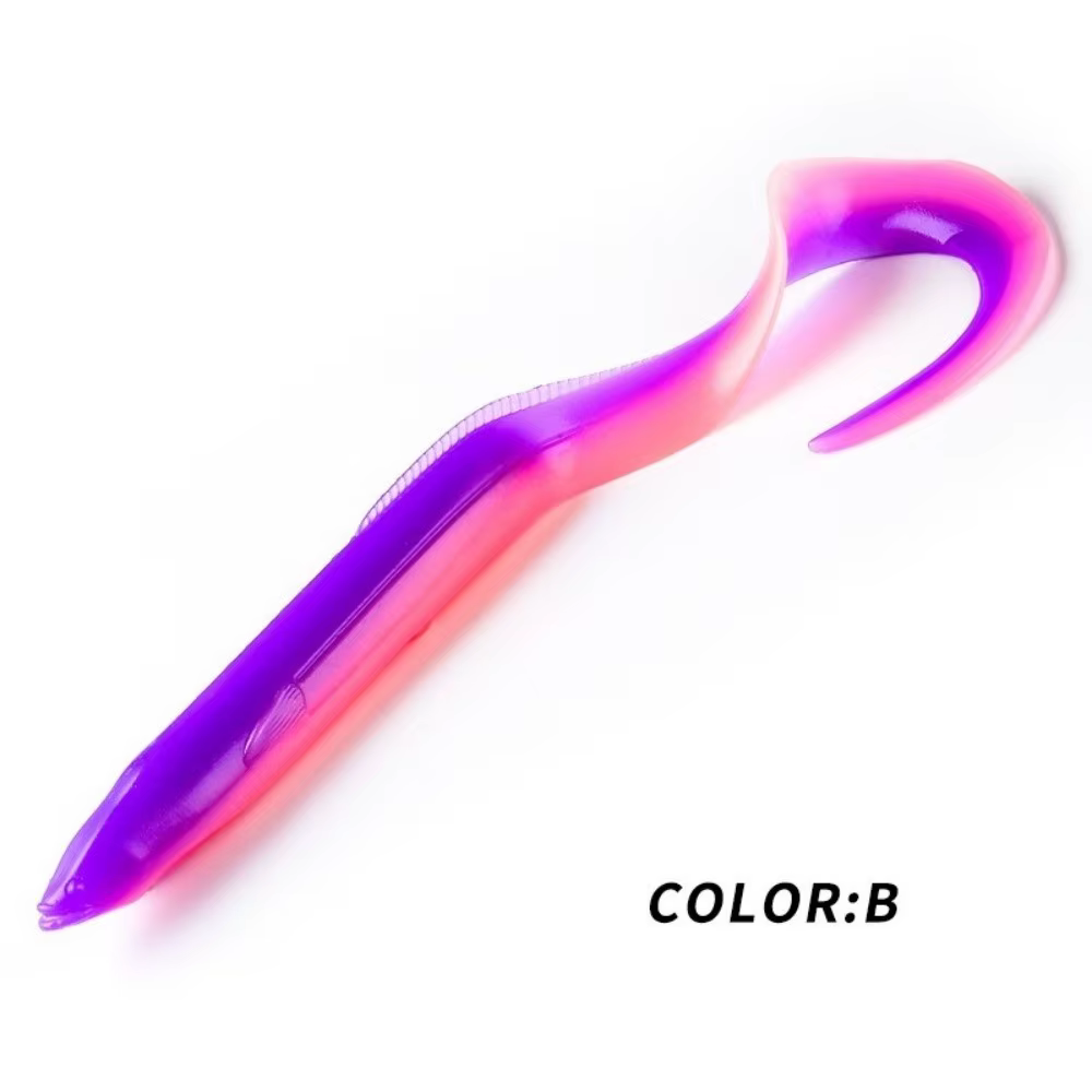 Vinilo cola de pala forma anguila 15 cm – Cebo suave para pesca - imagen 2