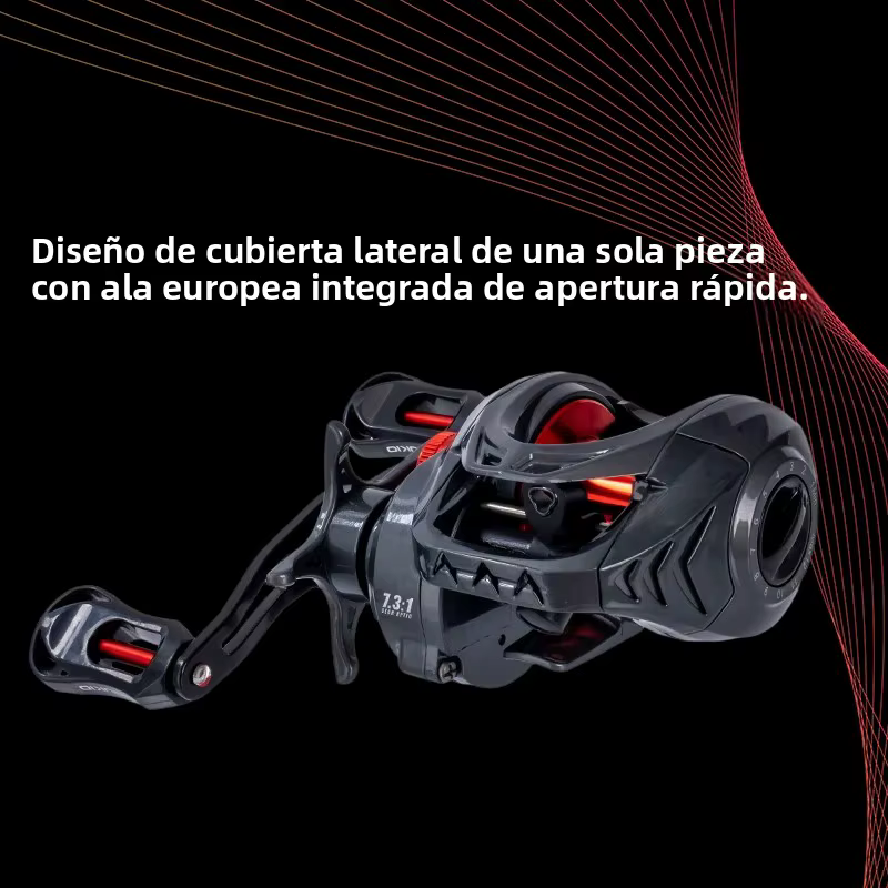 Carrete Casting DEUKIO Ultraligero para Señuelos, Agua Dulce y Salada
