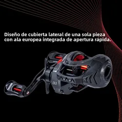 Carrete Casting DEUKIO Ultraligero para Señuelos, Agua Dulce y Salada