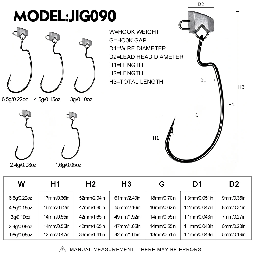 Anzuelos Jig Head offset Proberos de plomo triangular para lubina - imagen 2