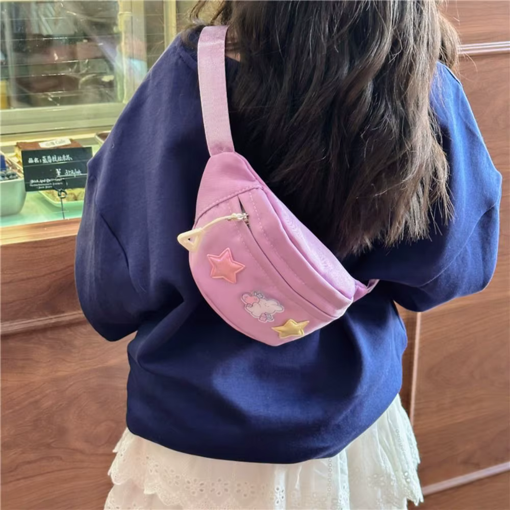Riñonera Bandolera Lona Estrella para Mujer y Niña
