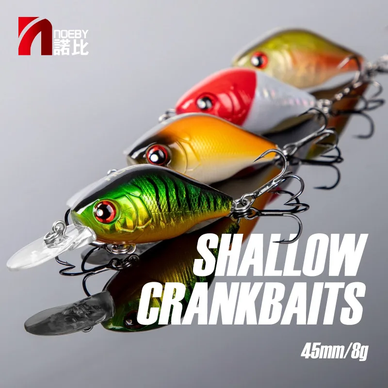 NOEBY Crankbait Minnow flotante – Señuelo duro para trucha y lucio