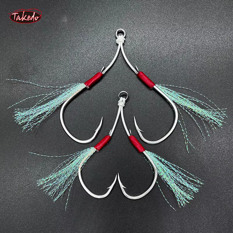 TAKEDO Anzuelos Jigging Asistidos Línea PE – Bacalao y Atún - imagen 5