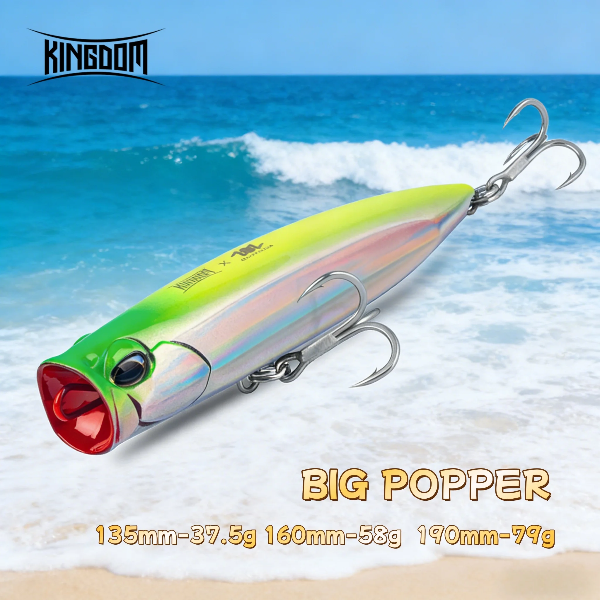Popper Kingdom – Señuelo artificial de superficie para lubina - imagen 4