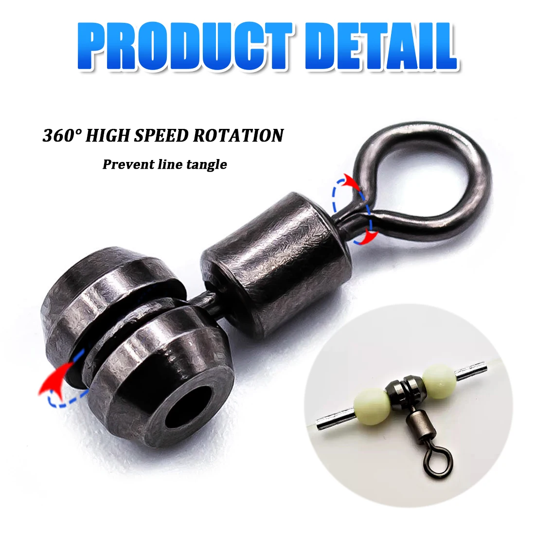 FishTrip Swivel 3 Vías – Alta resistencia para agua salada - imagen 2