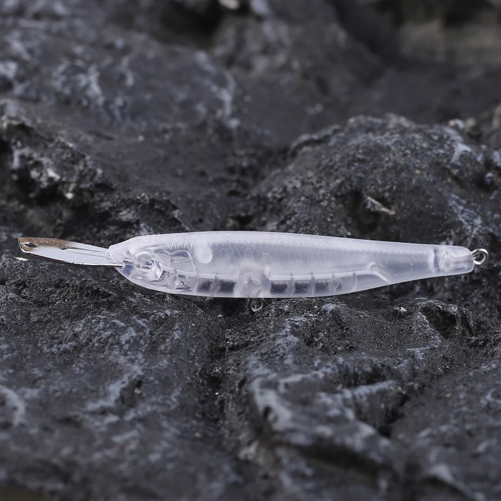 Dr.Holife Cebos Minnow sin pintar de hundimiento silencioso duro - imagen 5