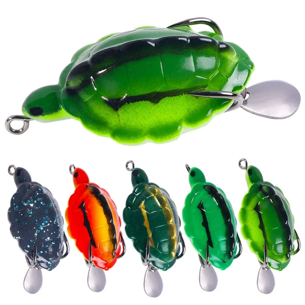 Señuelo Turtle Thunder Frog con acabado realista