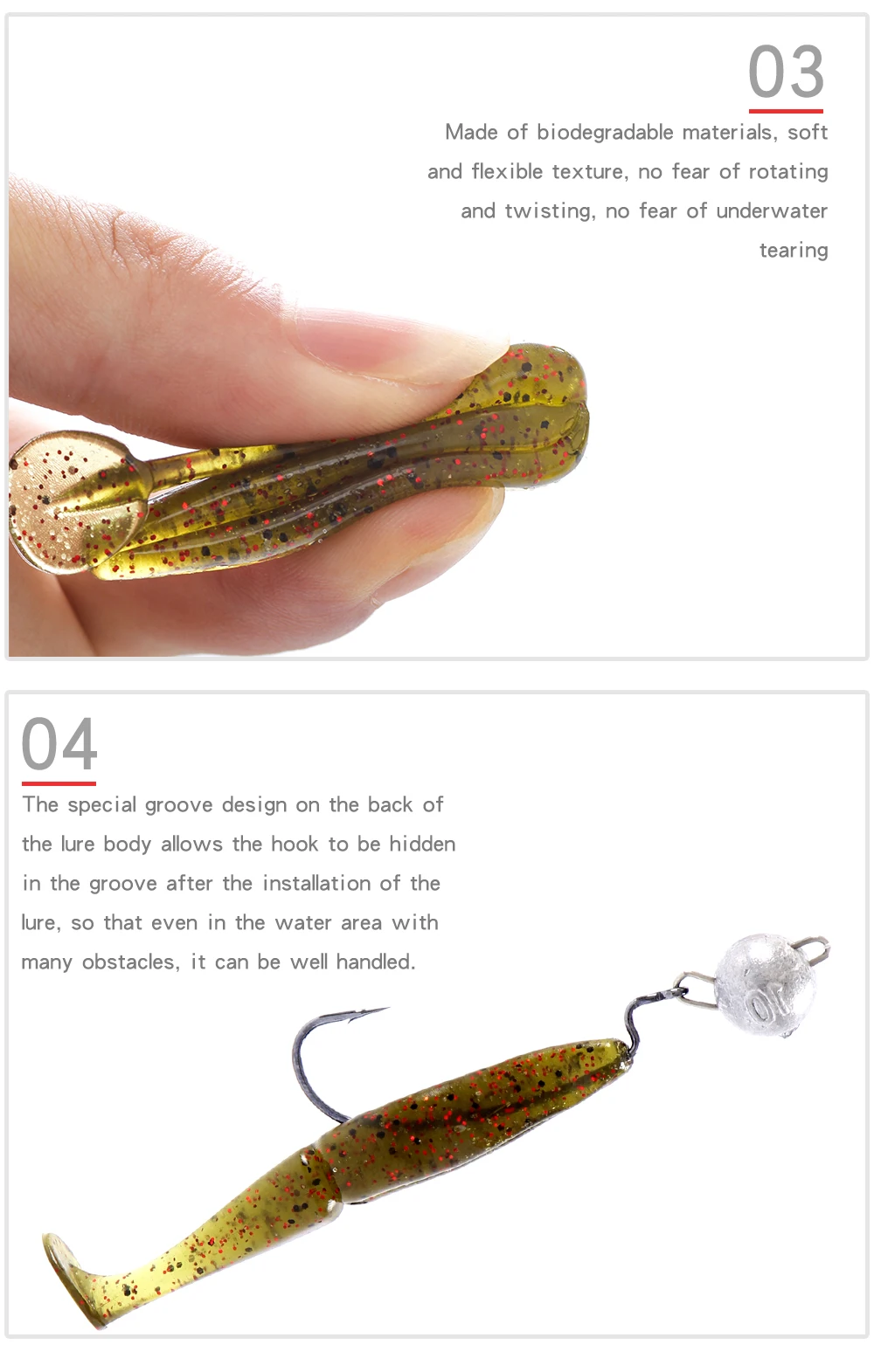 Variedad de colores y formas del set FTK