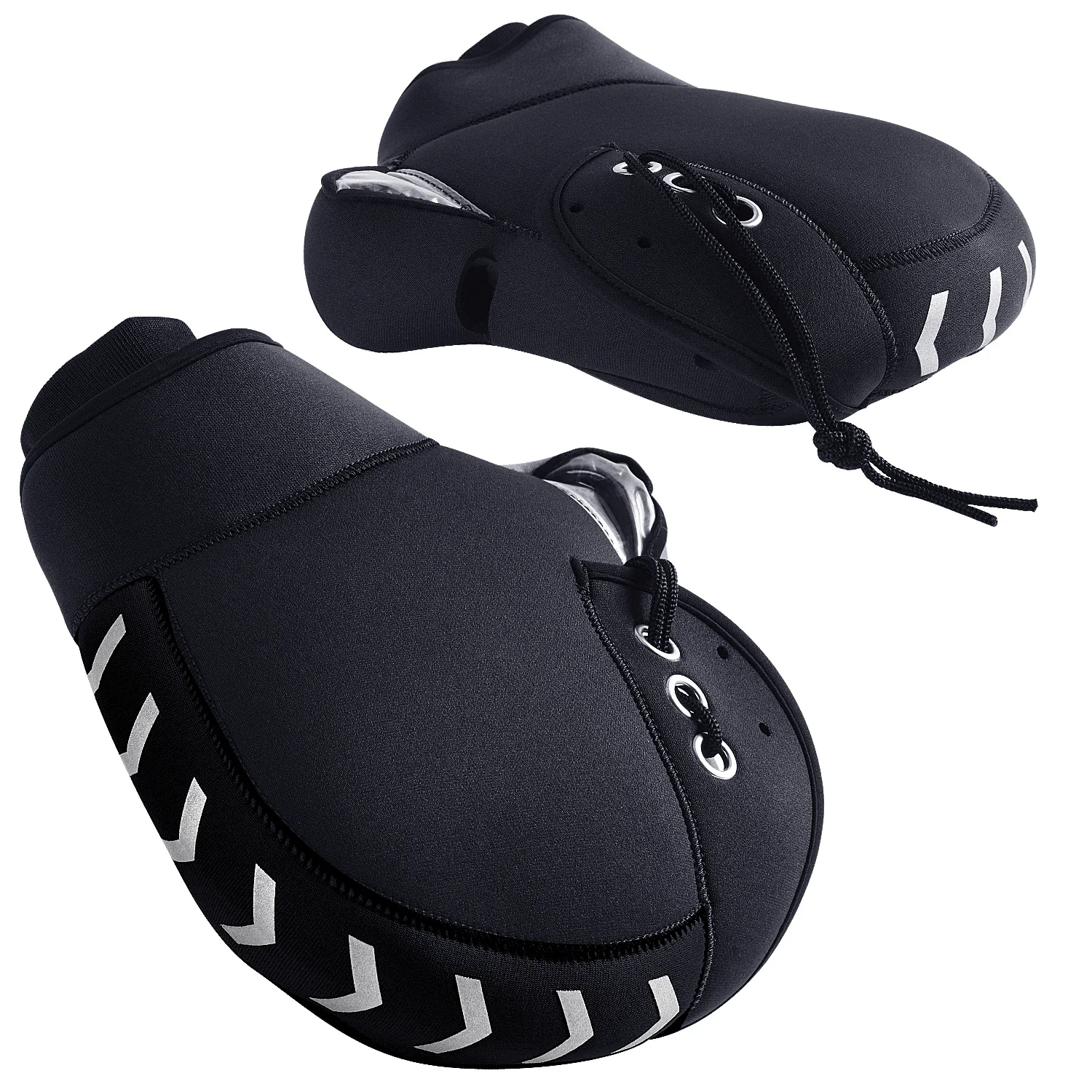 Guantes térmicos para manillar en uso