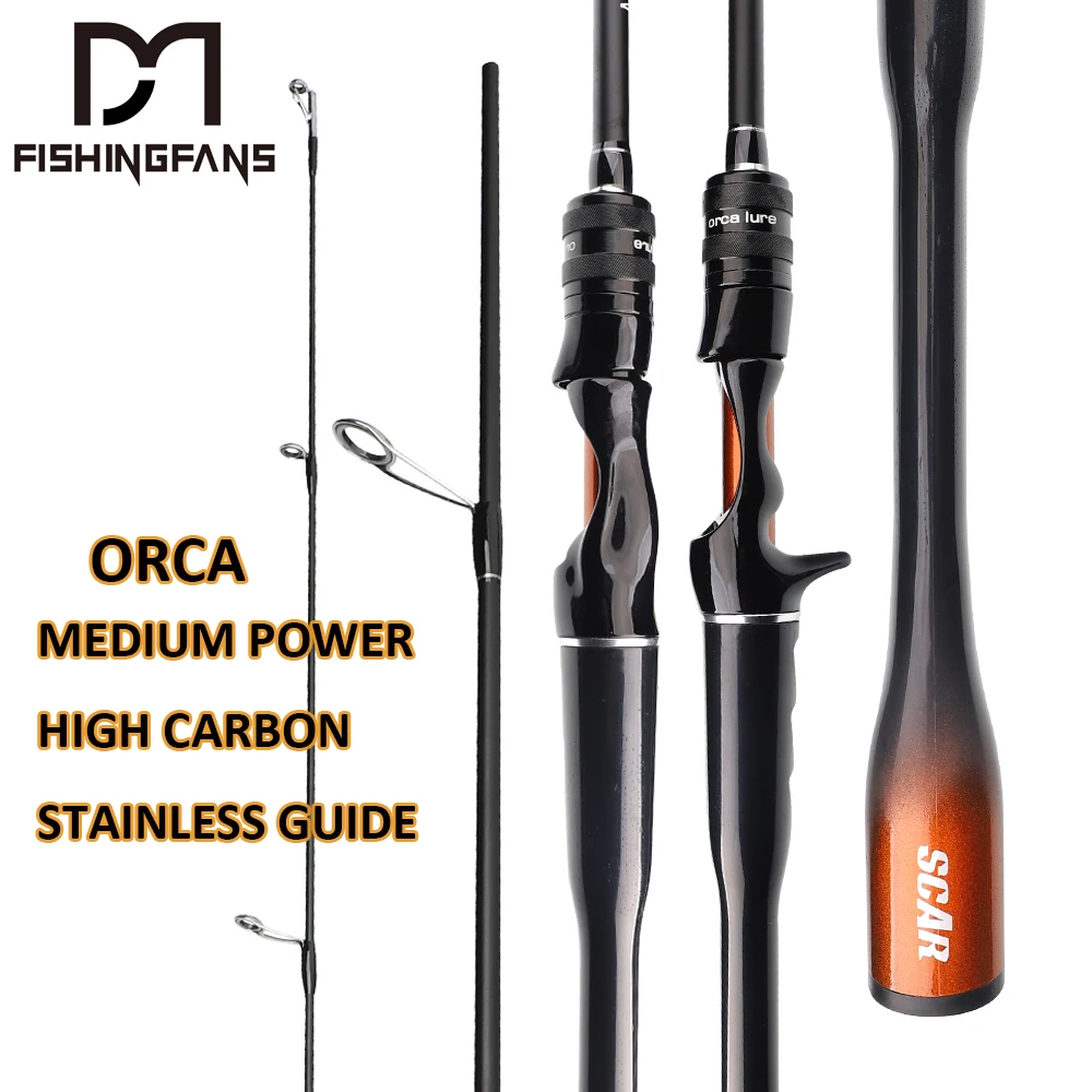 Caña de spinning ORCA Medium Power carbono alto para black bass - imagen 5