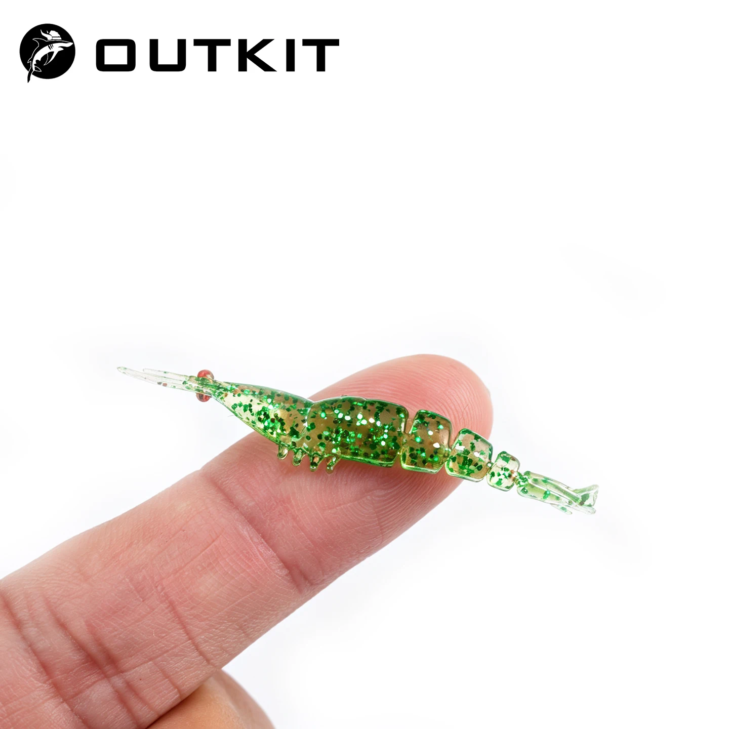 OUTKIT Señuelos de camarón multiarticulados blandos – para lubina
