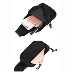 Bolsa de pecho Oxford cruzada para hombre – mini bandolera casual