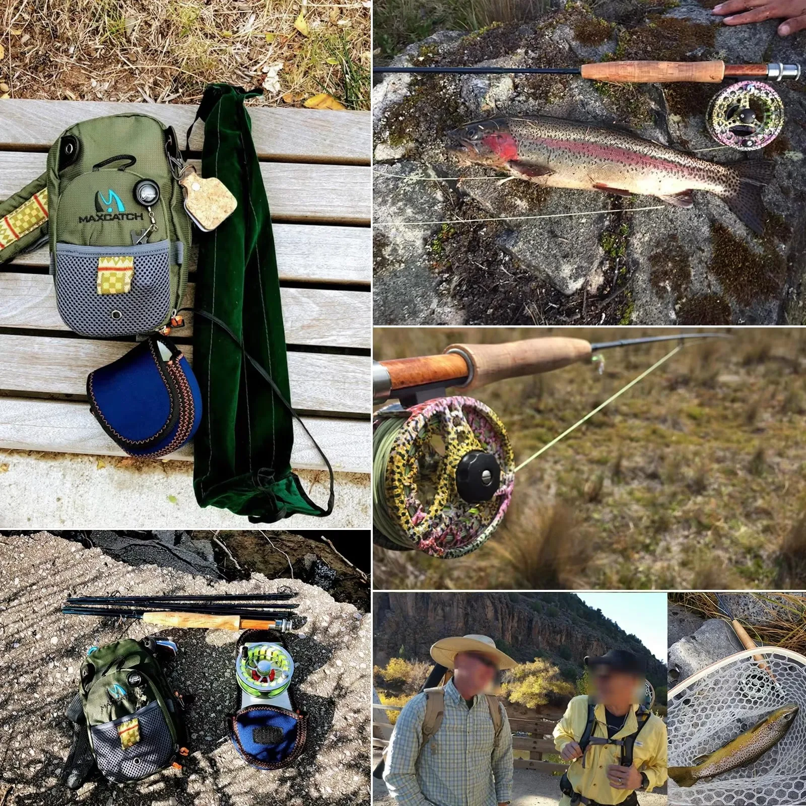 Caña de pesca con mosca MAXCATCH de fibra de carbono portátil - imagen 3
