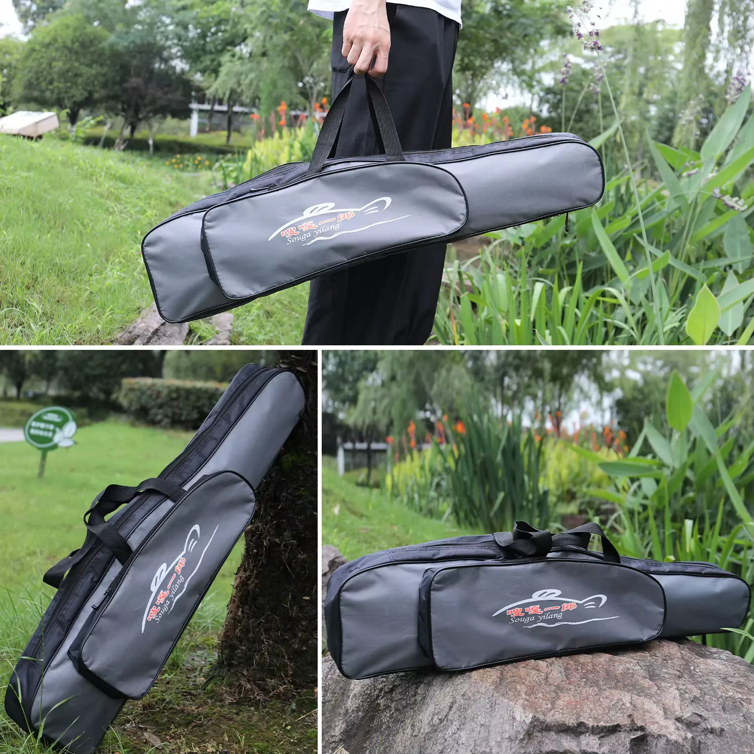 Sougayilang Bolsa de pesca – Gran capacidad para cañas y aparejos - imagen 5