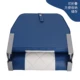 Silla plegable para barco marino giratoria azul y blanca - imagen 4