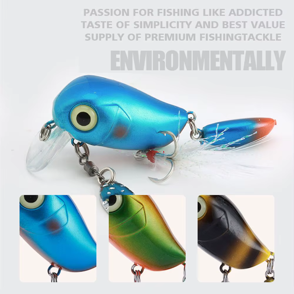 Cucharilla Giratoria de Pesca con Anzuelo Triple - imagen 3