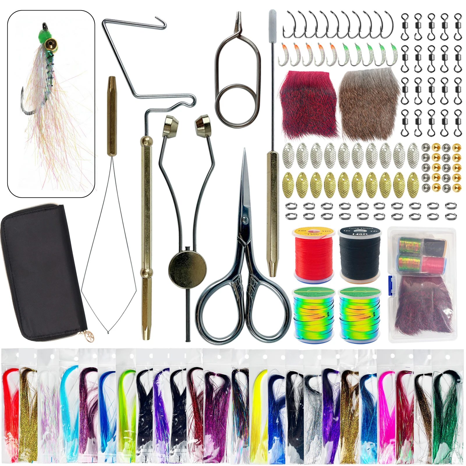 Kit completo de materiales para moscas
