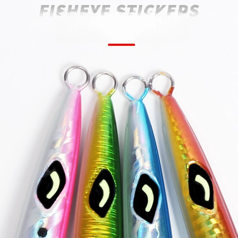 Señuelo jigging hundimiento rápido metálico luminoso con rayas - imagen 2