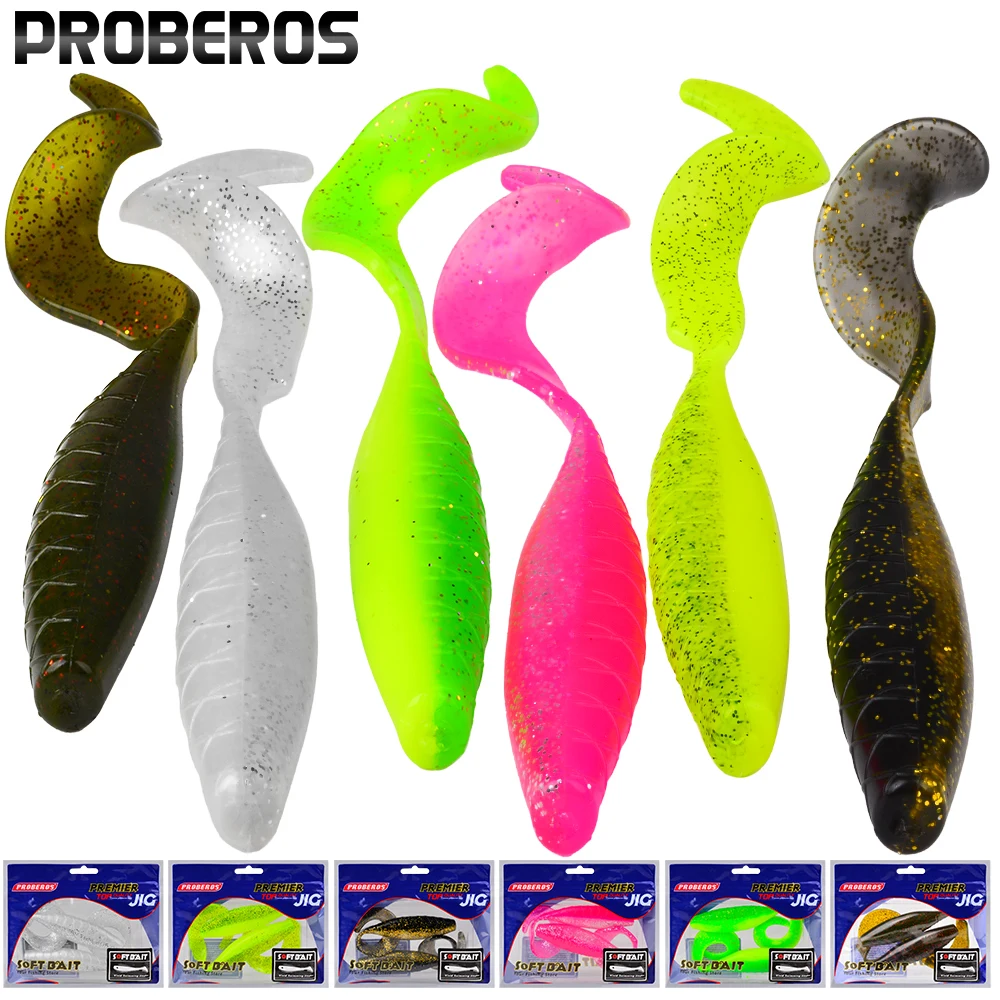 PROBEROS señuelo vinilo cola en T para barracuda – pez suave - imagen 2