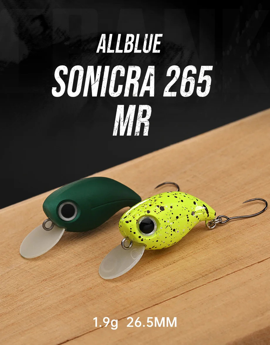 ALLBLUE SoniCRA MR crankbait flotante vista lateral
