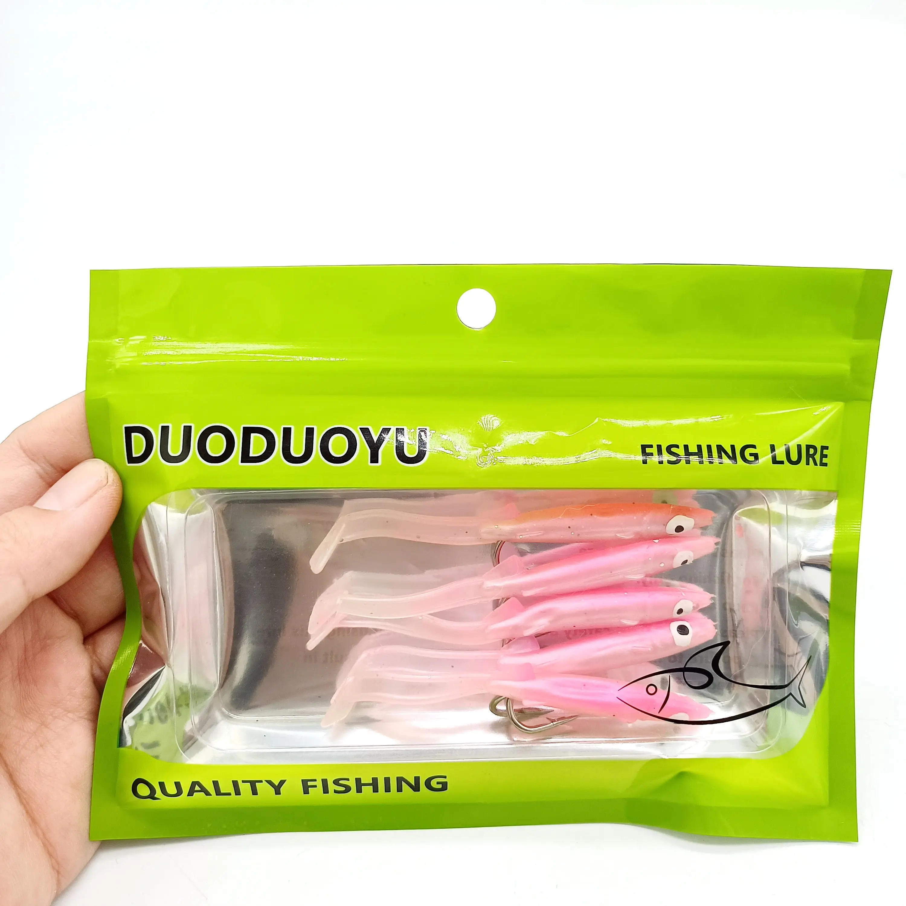 DUODUOYU Cebo de vinilo anguila para pesca en agua salada