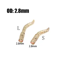 Mangas antienredos alineadoras para hair rig carpa, goma marrón