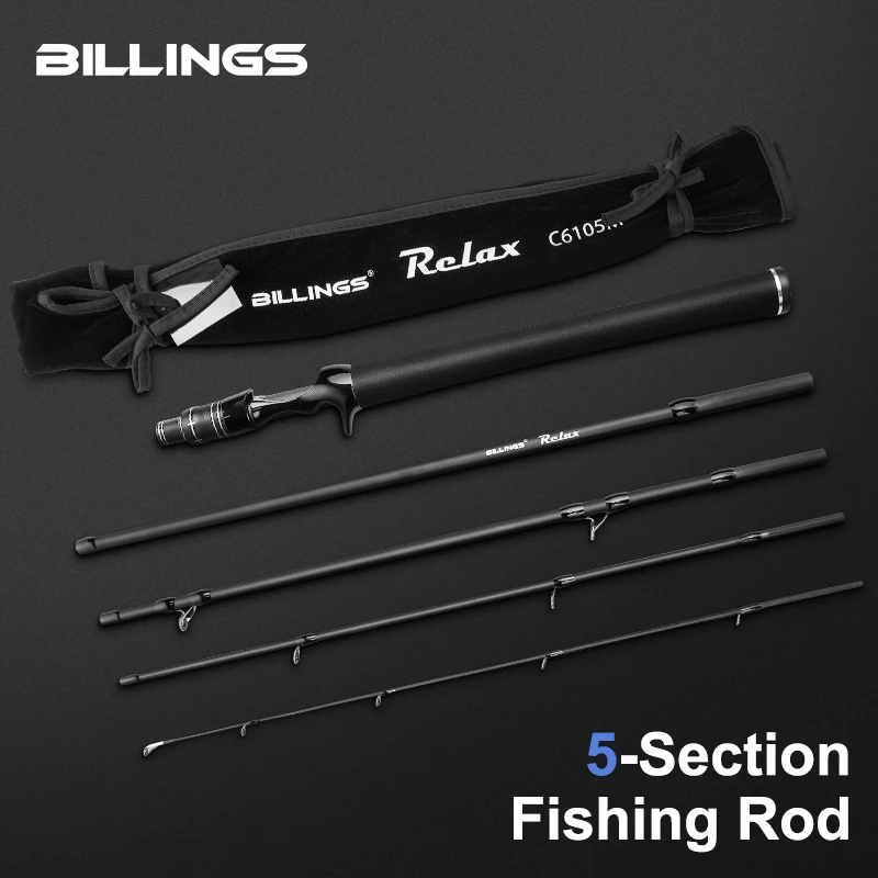 Caña de Spinning BILLINGS fibra de carbono portátil viaje – M - imagen 2