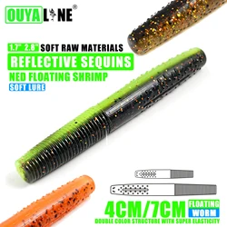 OUYALIN Ned Wacky Rig Vinilo blando para lubina - Señuelo flotante