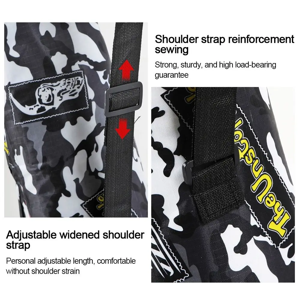 Bolsa impermeable para cañas de pesca, gran capacidad plegable