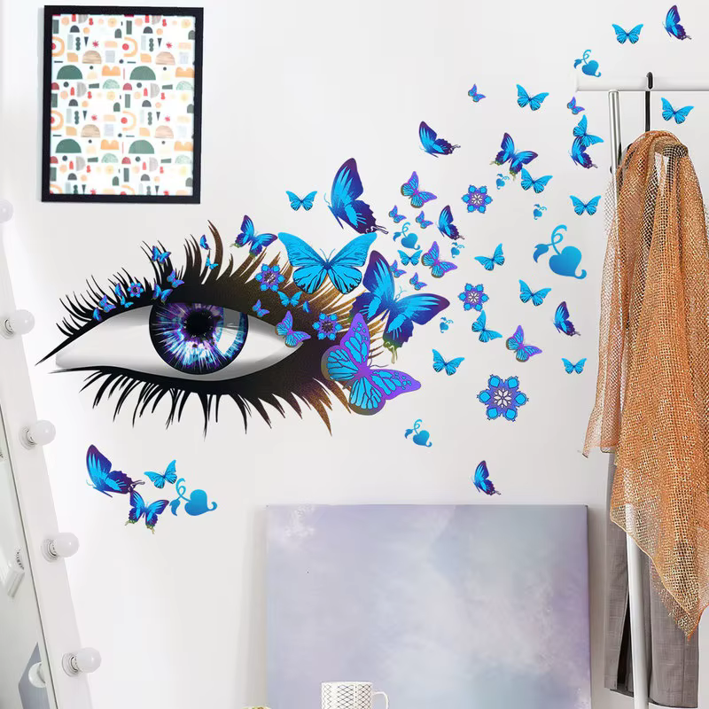 Señuelos ojos mariposa pegatinas pesca decorativas