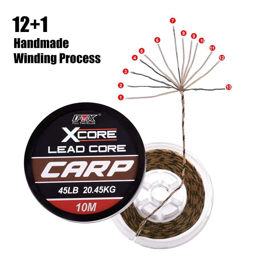 FISH KING Leadcore para carpa de 10m - 4 colores - 35/45/55lb - imagen 2